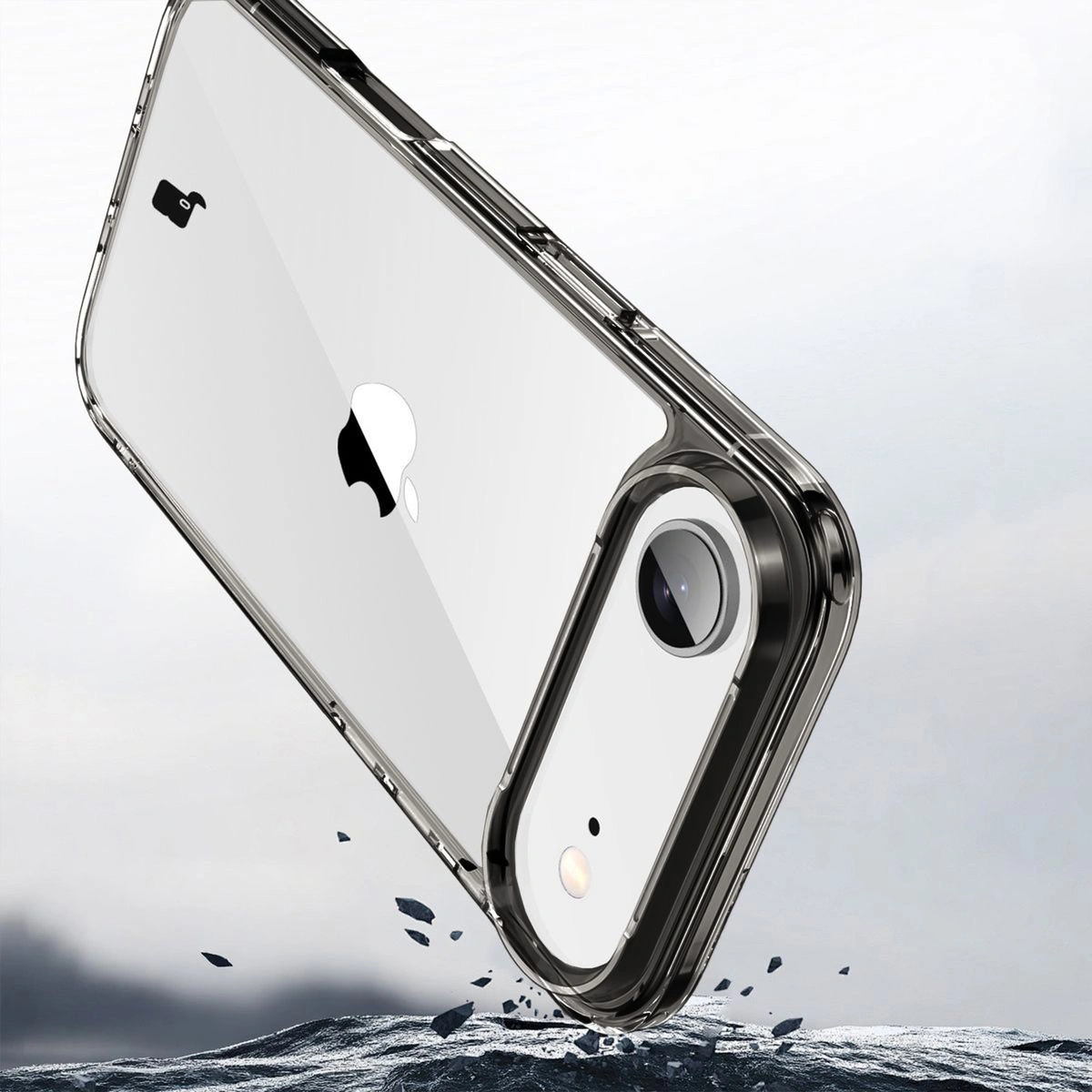 Wycięcie na aparat w etui Bizon Case Halo do Apple iPhone Air